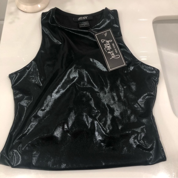 Body Contour Faux Leather High Neck Bodysuit - Picture 2 of 6